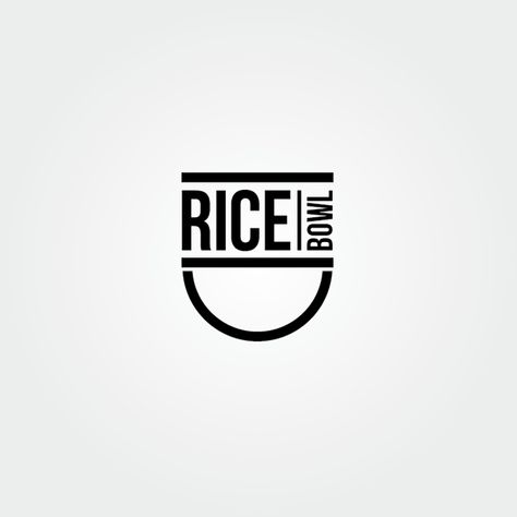 Rice Bowl Logo Rice, Resturant Logo, Bowl Logo, Food Illustration Design, Rice Packaging, Kitchen Logo, Typographic Logo Design, Indian Rice, Coffee Shop Logo