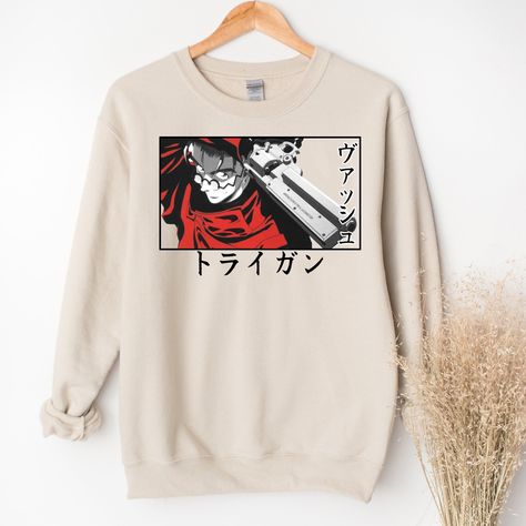 Unisex, Anime Sweater, 90s Anime Vintage T-shirt, Otaku Ropa, Japanese Love and Piece Anime, Manga Sweat, Anime Merch Gift Lovers Sweatshirt Ideal for any situation, a unisex heavy blend crewneck sweatshirt is pure comfort. These garments are made from polyester and cotton. This combination helps designs come out looking fresh and beautiful. The collar is ribbed knit, so it retains its shape even after washing. There are no itchy side seams on these sweaters.  .: 50% cotton, 50% polyester .: Med Anime Sweater, Aesthetic Hoodies, Edgy Looks, Unique Sweatshirt, Vintage Anime, Merch Ideas, Japanese Love, Love And, Anime Merch