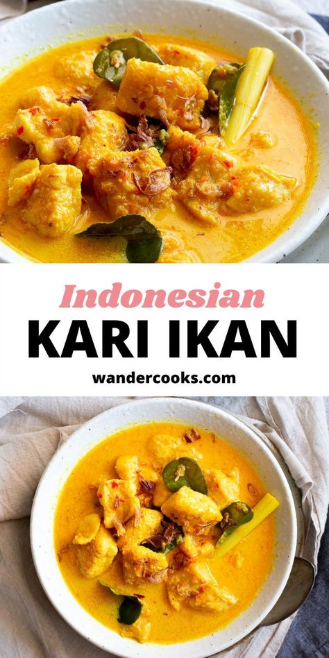 Indonesian Curry, Recipes With Fish, Curry Fish, Recipes With Fish Sauce, Fish Curry Recipe, Yellow Curry, Asian Kitchen, Easy Asian Recipes, Curry Dishes