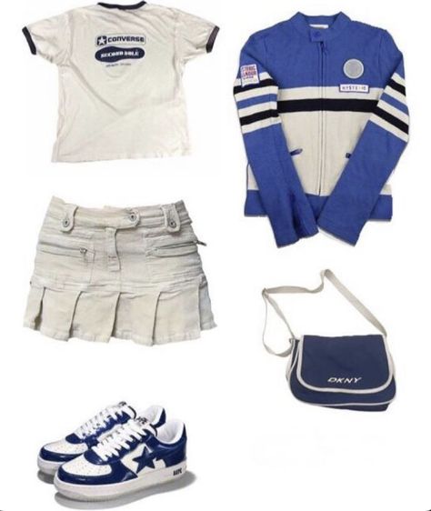 White Cargo Pants Outfit, White Cargo Pants, Cargo Pants Outfit, Outfit Layout, 2000s Fashion Outfits, Cargo Skirt, Swaggy Outfits, Blue Outfit, Really Cute Outfits