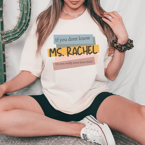 Ms. Rachel, Miss rachel, Mrs. Rachel, songs for littles, funny shirt, parental humor, simple tee, natural shirt. Mrs Rachael Birthday Party, Mrs Rachel Birthday Party Theme, Ma Rachel Birthday Party, Miss Rachel Birthday Party, Ms Rachel Shirt, Mrs Rachel, Ms Rachel Birthday Party, Miss Rachel, Ms Rachel