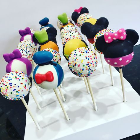 Mickey Mouse Clubhouse cake pops Mickey Mouse Clubhouse Cake Pops, Mickey Mouse Clubhouse Treats, Mickey Mouse Clubhouse Cupcakes, Cake Pops Mickey Mouse, Mickey Mouse Cake Pops, Mickey Mouse Clubhouse Birthday Cake, Mickey Mouse Party Decorations, Mickey Mouse Clubhouse Cake, Themed Cake Pops