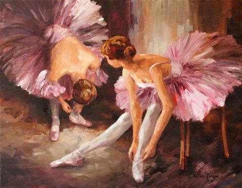 ~ Elbe Van Rooyen ~ South Africa, 1961 Ballerina Art Paintings, Degas Ballerina, Ballet Illustration, Pink Drawing, Ballet Painting, Ballerina Painting, Dancer Painting, Purple Painting, Ballerina Art