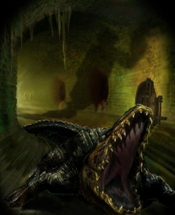 Sewer Gator Godzilla Toys, Baby Alligator, Dancing Lights, Killer Croc, Page Layout Design, Tv Tropes, Urban Legends, Crocodiles, World Cultures