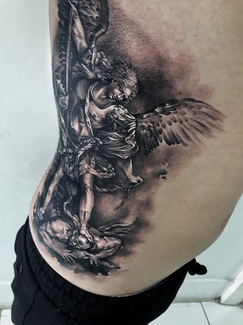 San Miguel Arcángel Tattoo Family Sleeve Tattoo, Archangel Tattoo, Peaky Blinders Poster, Forearm Sleeve, Forearm Sleeve Tattoos, Peaky Blinders, New Tattoos, Tattoo Design, Sleeve Tattoos