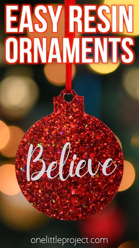 Craft For Teens, Resin Christmas Ornaments, Christmas Ball Ornaments Diy, Homemade Christmas Ornaments Diy, Glitter Projects, Homemade Christmas Tree, Christmas Ornament Template, Glitter Ornaments Diy, Winter Diy Crafts