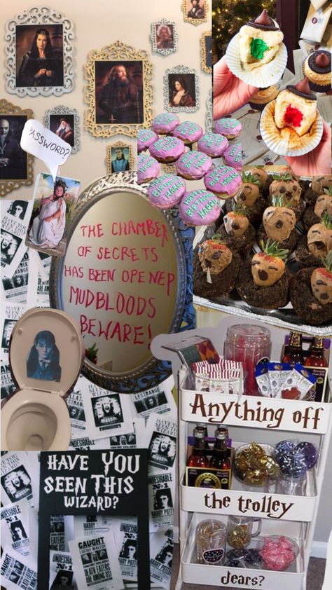 Harry Potter Halloween Dinner Party, Harry Potter Food Table, Harry Potter Charcuterie, Harry Potter Theme Dinner, Harry Potter Themed Dinner Party, Harry Potter Dinner Party Food, Harry Potter Dinner Party Decorations, Harry Potter Themed Movie Night, Harry Potter Dinner Movie Night