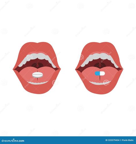 Pills on tongue stock illustration. Illustration of adult - 333379454 Pill Doodle, Mouth Illustration, Human Tongue, Lip Patch, Abstract Animal Art, Font Face, Runny Nose, Cartoon Pics, Line Icon