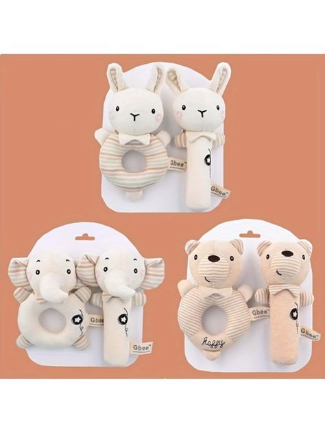 Bear And Rabbit, Soothing Baby, Baby Toys Rattles, Rabbit Baby, Toys Ideas, Baby Comforter, Toy Shop, Baby Rattle, Child Doll