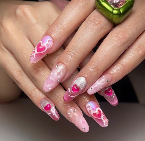 Spring 2023 Aesthetic, Spring Nail Ideas 2023, Outfit Ideas Cold Weather, Outfit Ideas Cold, Nails Art Designs, Gothic Nails, Pink Nail Art, Really Cute Nails, Kawaii Nails