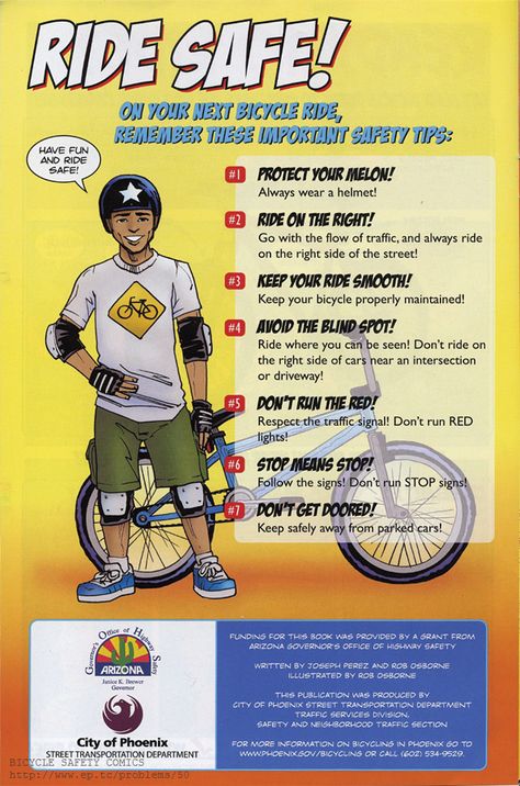 COMICS WITH PROBLEMS #50: Phoenix Arizona "Bicycle Safety" Comic Books Bike Safety Activities, Bike Rodeo, Safety Meeting, Cycling Benefits, Primary Activity, American Heritage Girls, Education Games, Bicycle Safety, Bike Rally