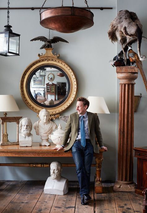 The Fireplace Is at the Heart of This London Antiques Utopia — 1stdibs Introspective England Art, French Apartment, Timeless Interiors, Brown Furniture, Antique Fireplace, The Fireplace, Architectural Antiques, Chic Home, Antique Mirror