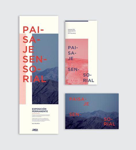 Paisaje sensorial | Exhibition on Behance #branding #modern #booklet #clean #alignment Programme Design, Rollup Design, Mises En Page Design Graphique, Visuell Identitet, Inspiration Poster, Book And Magazine Design, Buch Design, Pamphlet Design, Dm Design