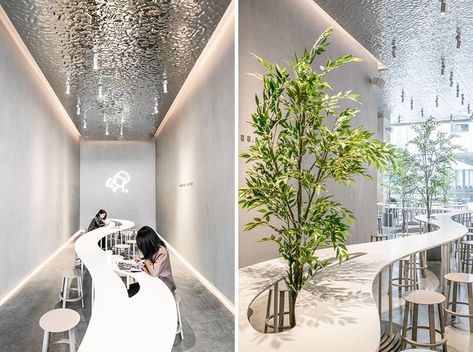 Three Tea Shops in China by A.A.N ARCHITECTS - Sohomod Blog Communal Seating, Tea Area, Seating Restaurant, University Cafeteria, Creative Seating, Hummingbird Bakery, Tea Shops, Bedroom Seating Area, Guiyang