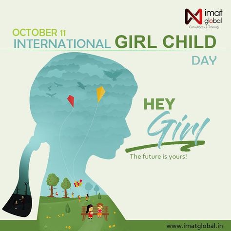 INTERNATIONAL GIRL CHILD DAY.. International Day Of The Girl Child, International Girl Child Day, International Girls Day, Girl Child Day, Children's Day Poster, Northern Island, Brain Art, Brother Quotes, Uk Universities