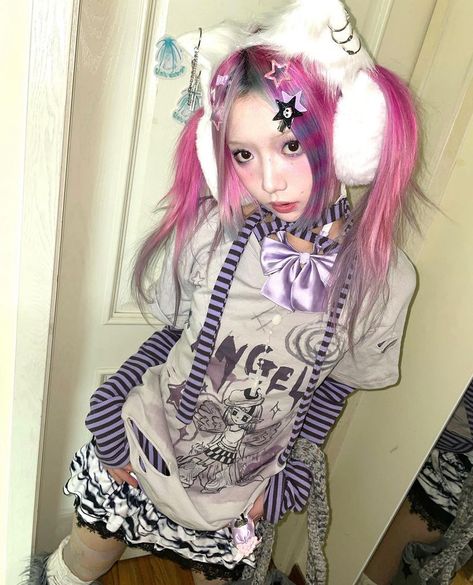 Yabi Fashion, Cute Core, Ripped Leggings, J Fashion, Fashion Costume, Kawaii Clothes, Harajuku Fashion, Fit Inspo, These Girls