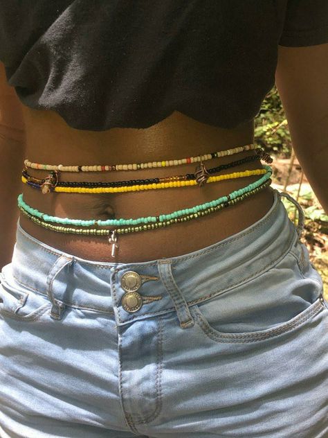 African Waist Beads Color Meaning, Spirituality Sexuality, Pulseras Kandi, Waist Beads African, Belly Beads, African Waist Beads, The 7 Chakras, Waist Jewelry, Deep Emotions