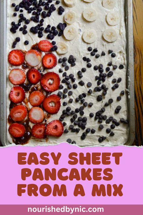 EASY SHEET PAN PANCAKES FROM A MIX Sheet Pan Pancakes With Greek Yogurt, Gf Sheet Pan Pancakes, Sheet Pan Pancakes Hungry Jack, Pancake Mix Sheet Pan Pancakes, Cookie Sheet Pancakes, Sheet Pan Pancakes With Pancake Mix Easy, Sheet Pan Pancakes Easy, Sheet Pan Pancakes Bisquick, Easy Cottage Meals