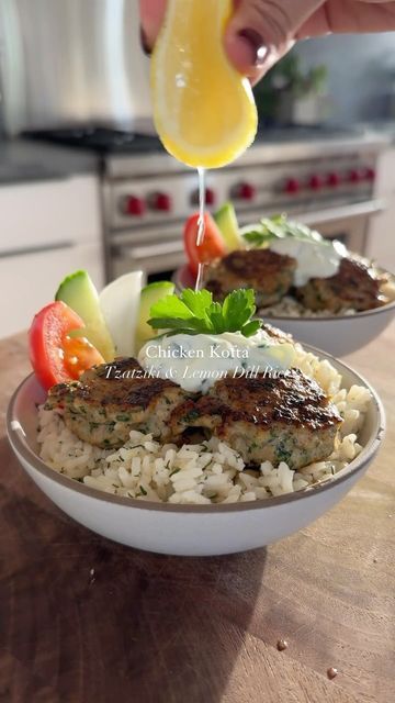 Lemon Dill Rice, Lemon Dill Chicken, Chicken Kofta, Dill Rice, Chicken And Yellow Rice, Kofta Recipe, Meal Planning Menus, Lemon Rice, Lemon Dill