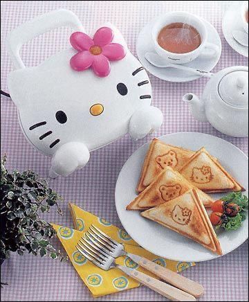 Hello Kitty Sandwich, Hello Kitty Kitchen, Hello Kitty House, Charmmy Kitty, Sandwich Maker, Toasters, Hello Kitty Party, Japanese Candy, Super Kawaii