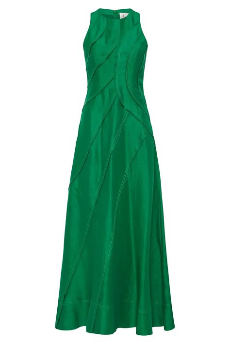 What Are My Colors? Best Palette For Your Skin Tone, Revealed – Aje Elegant Dresses Classy, Stitching Details, Green Midi Dress, Midi Length Dress, Flared Skirt, Midi Dress Sleeveless, Invisible Zipper, Fitted Bodice, Flare Skirt