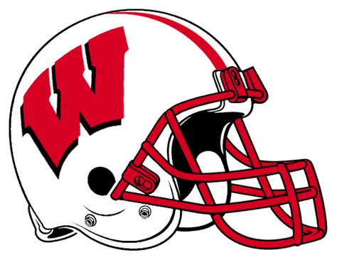 Wisconsin Badgers Helmet Logo - NCAA Division I (u-z) (NCAA u-z ... Football Room Decor, Badgers Logo, Wisconsin Badgers Football, Badger Football, Cowboys Helmet, Wisconsin Football, Football Pillows, Helmet Logo, Houston Oilers