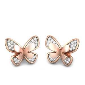 Butterfly Effect Diamond Stud Earrings Butterfly Gold Earrings, Princess Diamond Earrings, Small Earrings Gold, Kalyan Jewellers, Buy Earrings Online, Bridal Jewellery Inspiration, Designers Jewelry Collection, Accesories Jewelry, Malachite Jewelry