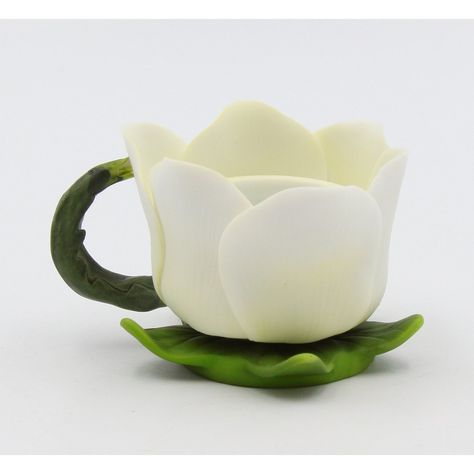 Charmingly crafted with intricate attention to detail the Ceramic Magnolia Flower Votive Candle Holder is an exquisite piece of home Decor perfect for gifting to a special someone in your life. A beautiful nature-inspired design the holder offers a timeless naturalistic quality with its combination of ceramic and vintage-style decoration perfectly suited to any home. Flower Mug Ceramics, Flower Mug, Votive Candle Holder, Candle Sizes, Magnolia Flower, Votive Candle, Candle Holder Set, Nature Inspired Design, Votive Candle Holders