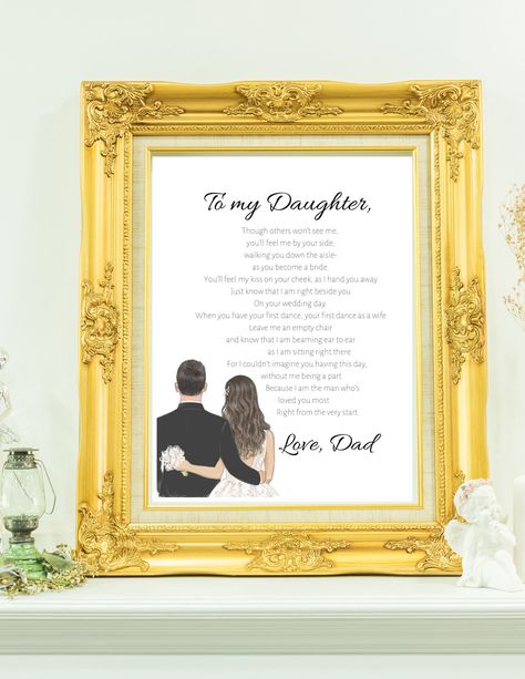 Excited to share this item from my #etsy shop: To My Daughter-Wedding Memorial- Father Daughter-Father of the Bride-Print Out Wedding Memory Table, Heaven Design, Memory Table Wedding, Wedding Memorial Sign, Wedding Memory, Memory Table, Memorial Poems, Memorial Signs, Bride And Groom Gifts