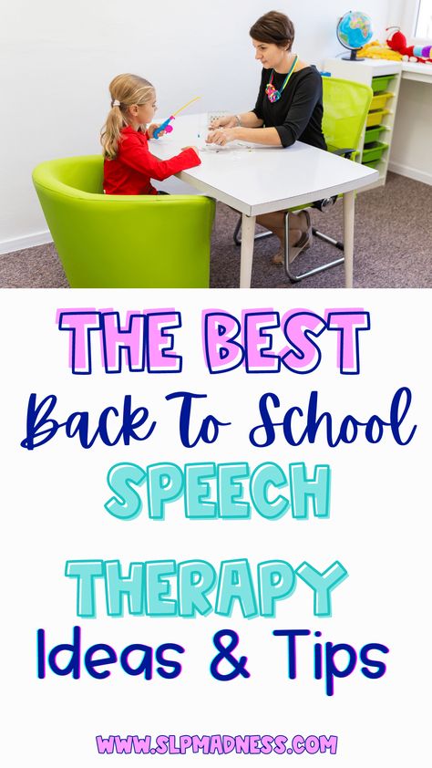 Get set for the new academic year with these Amazing Speech Therapy Ideas for Back to School! From interactive speech therapy activities to clever speech therapy caseload management tips, it's all covered right here for you. Be the speech therapist everyone looks up to because you are saving-time in your speech therapy IEP paperwork and speech therapy activities! Click now for more back to school speech therapy ideas and tips. Make this the year that you tackle the paperwork monster! School Based Speech Therapy, Back To School Speech Therapy Activities, Speech Therapy Schedule, Snf Speech Therapy Activities, Speech Improvement Activities, First Speech Therapy Session Activities, Kids Speech Therapy, Speech Therapy Worksheets, Speech Therapy Data Collection