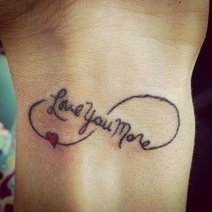 Love You More Tattoo, Mother Son Tattoos, Black Cat Tattoos, Mom Tattoo Designs, Mother Tattoos, Tattoo For Son, Tattoos Geometric, Daughter Tattoos, Mother Daughter Tattoos