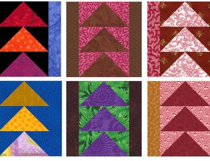 Use easy Flying Geese to make these simple Flying Dutchman quilt blocks. Go scrappy or create a theme because the blocks are perfect either way. Christmas Tree Quilt Block Patterns, Christmas Tree Quilt Block, Tree Quilt Block, Pinwheel Quilt Block, Geese Quilt, Quilt Blocks Easy, Christmas Tree Quilt, Flying Geese Quilt, Sewing Pins