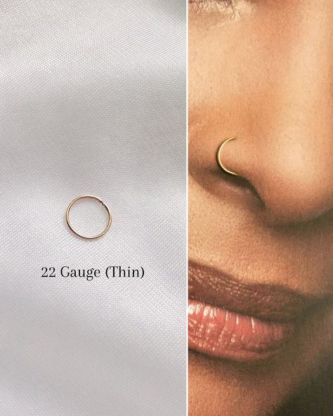 Small Hoop Nose Ring, Nose Types, Gem Tattoo, Septum Hoop, Gold Nose Hoop, Nose Piercing Hoop, Helix Ear, Nose Earrings, Nose Shapes