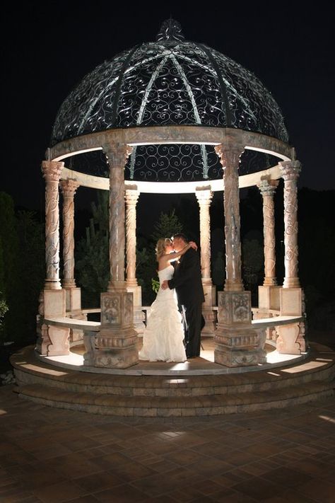 The Gazebo at night Gazebo At Night, Metal Gazebo, Wedding Gazebo, Gazebo Ideas, Pavilion Design, Gazebo Wedding, Glass Wedding, Themed Weddings, Wedding Inspo