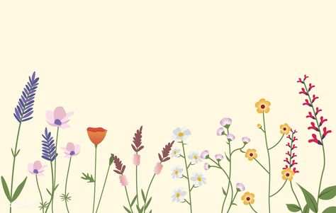 Variety of Wild Flowers Vector Illustration | Free Image by rawpixel.com Flowers Vector, Wild Flowers, Vector Illustration, Laptop, Plants, Flowers