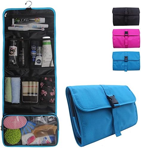 Amazon.com: Relavel Travel Hanging Toiletry Bag for Men Women Travel Kit Shaving Bag Waterproof Wash Bag Makeup Organizer for Bathroom Shower (Blue) : Beauty & Personal Care Diy Handbags, Organizer For Bathroom, Makeup Storage Organization, Hanging Toiletry Bag, Small Travel Bag, Bags Diy, Makeup Bag Organization, Toiletries Organization, Canvas Bags