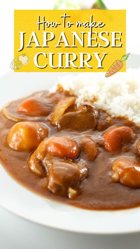 Gluten Free Japan, Gluten Free Japanese Recipes, Vegan Japanese Curry Recipe, Gluten Free Japanese Curry, Easy Japanese Curry, Gluten Free Japanese Food, Vegan Japanese Curry, Homemade Japanese Curry, Curry Roux Recipe