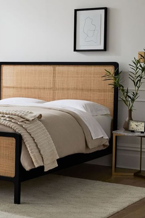 Woven Bed, Rattan Bed Frame, Rattan Bedroom, Rattan Bed, New Bed, Stylish Beds, Contemporary Bed, New Beds, Small Room Bedroom