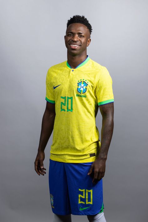 World Cup Photos, Brazil Pictures, Brazil Players, Brazil Team, Brazil Shirt, Firefighter Pictures, Brazil World Cup, 2022 World Cup, Vini Jr