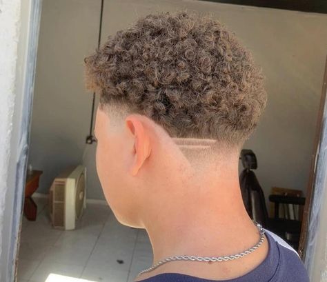 28 Ways to Wear Taper Fade on Curly Hair (2023 Guide) – Hairstyle Camp Curly Hair With Taper, Mid Taper Design, Taper Design Ideas, Bald Taper Fade, Afro Taper, Curly Taper, Mid Taper, High Taper Fade, Curly Taper Fade