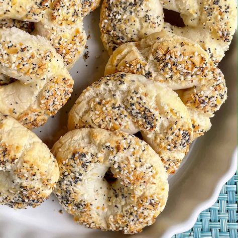 Two Ingredient Bagels, Gluten Free Bagel Recipe, Rice In A Rice Cooker, Easy Dinner Rolls, Greek Lemon Rice, Gluten Free Bisquick, Gluten Free Bagels, Two Ingredient, Lemon Rice