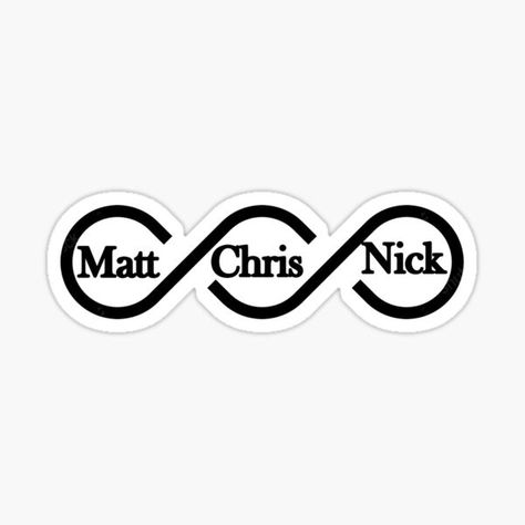 "Sturniolo Triplets Matt Nick Chris" Sticker for Sale by STURNIOLO55 | Redbubble