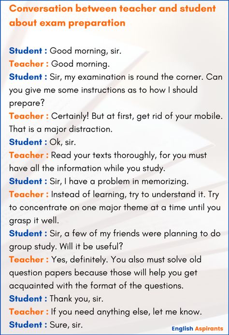 English Conversation Learning Student, Teacher And Student Conversation, Dialogue Conversation Example, Conversation For Students, Dialogue Writing Examples, Conversation Between Teacher And Student, Conversation In Classroom, English Drama Script For Students, English Conversation Learning Worksheets