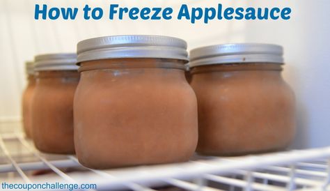 How to Freeze Applesauce Freezing Applesauce, Freezer Applesauce, How To Freeze Apples, Freeze Apples, Autumn Favorites, Pear Sauce, Freezing Food, Freezing Apples, Apple Sauce Recipes