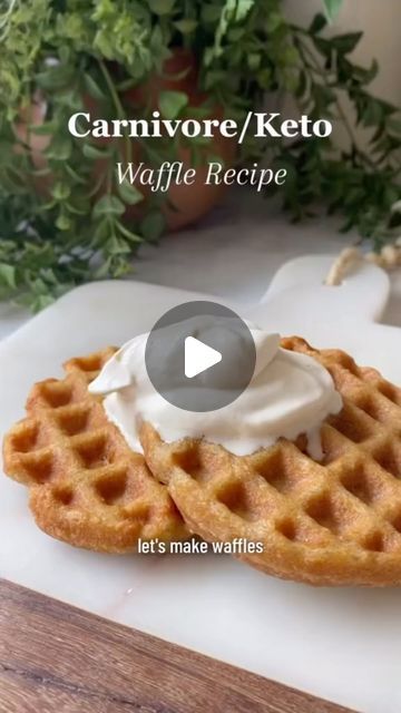 Carnivore Waffles, Keto Waffle Recipe, Pork Panko, Carnivore Keto, Animal Based, Waffle Recipe, Carnivore Diet, Low Carb Paleo, Eat Real Food