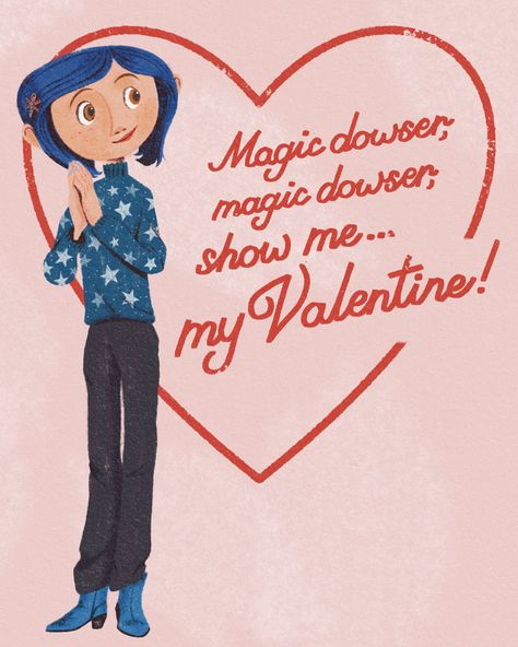 Send your favorite person your favorite #LAIKA #ValentinesDay card (or five). No magic dowser required. Valentines Cute, Laika Studios, Valentine Card, Coraline, Favorite Person, Happy Valentine, Valentines, Valentine's Day