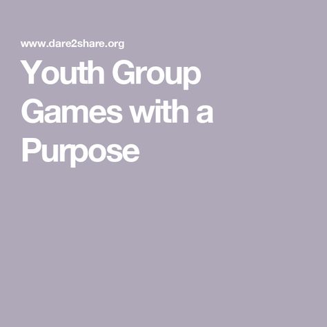 Youth Group Games with a Purpose Christian Youth Games, Church Youth Group Games, Ice Breaker Games For Adults, Youth Group Lessons, Western Games, Youth Group Activities, Church Youth Group, Youth Games, Youth Group Games