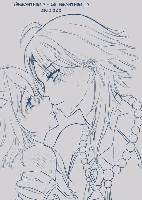 Tales Of Berseria, Cute Couple Comics, Couples Comics, Disney Aesthetic, 영감을 주는 캐릭터, Anime Poses Reference, Ship Art, Anime Poses, Cute Anime Guys