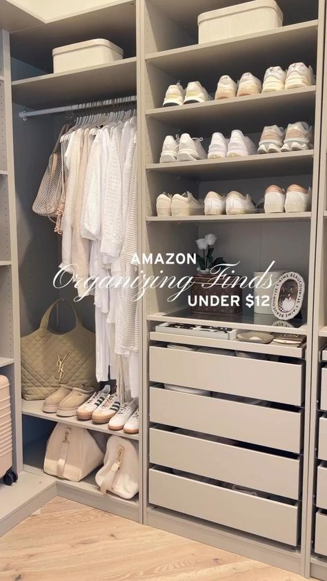 Amazon Organization finds under $12 Amazon Organization, Room Gadgets, Closet Organisation, Room Organization Bedroom, Room Organisation, Dream Closet Design, Closet Design Layout, Closet Renovation, Closet Remodel