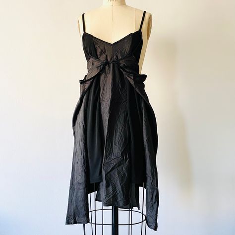 Upcycled Slip Dress, Reworked Dress, Upcycle Dress, Reworked Clothing, Reworked Vintage, Runway Fashion, Slip Dress, Vintage Outfits, Vintage Fashion